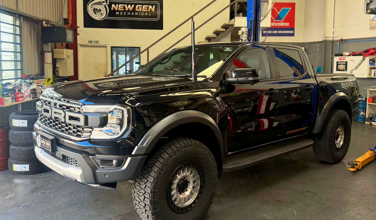 Ford Ranger Raptor after a Lift Kit Install, New Tyres & Wheels